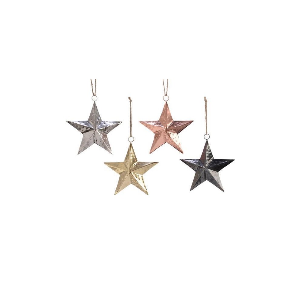 STELLA METALLO DA APP 4 COL ASS 15CM